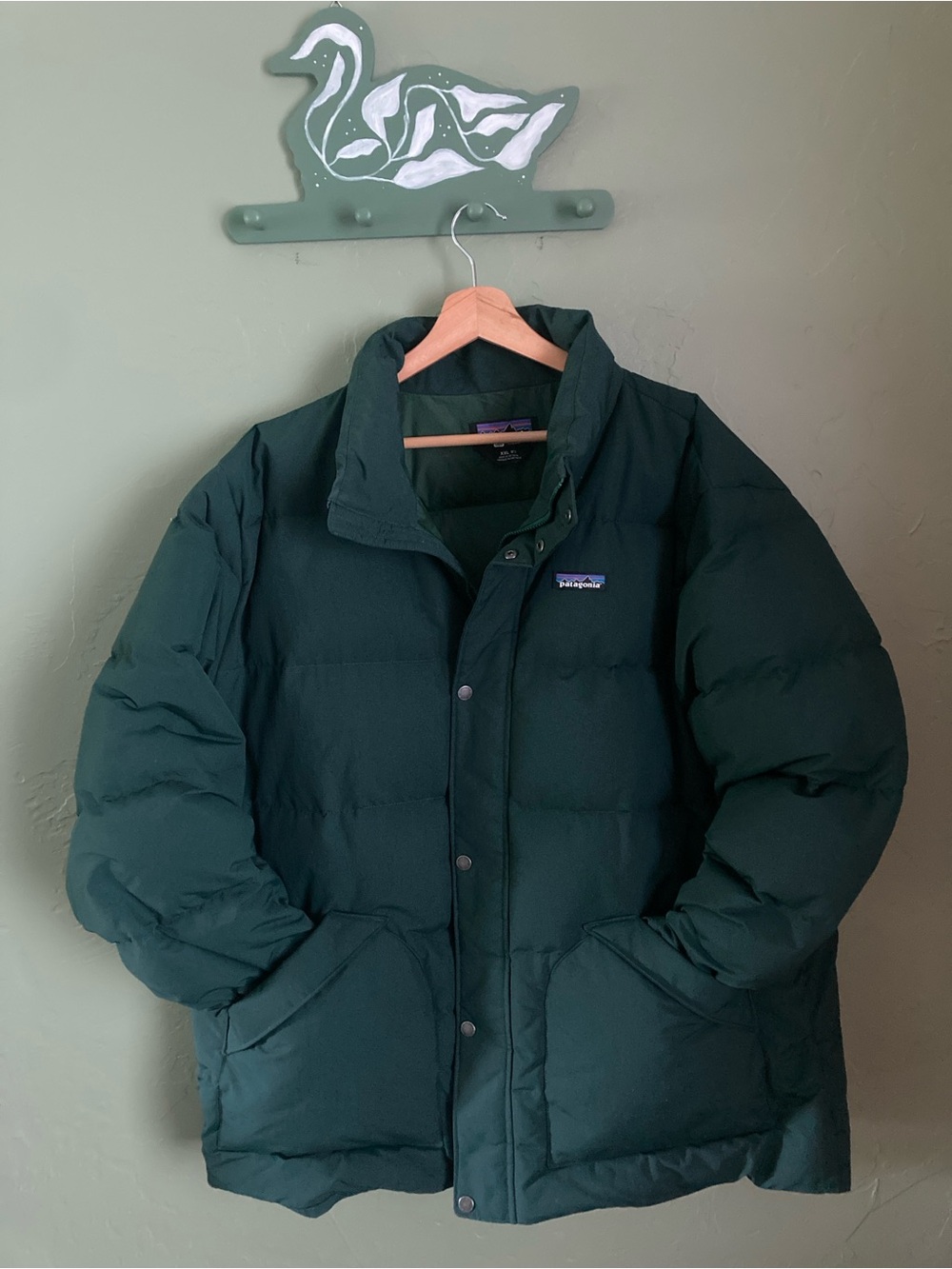 Patagonia Downdrift Jacket Northern Green Size XXL
